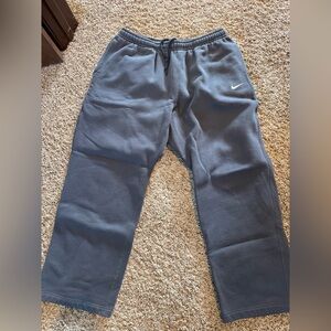 Nike Men’s Heavyweight Wide Leg Gray Fleece Sweatpants Vintage
